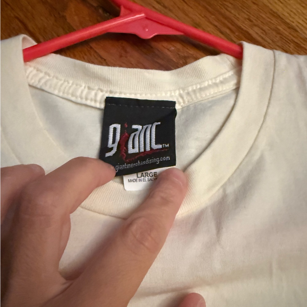 Giant Paul McCartney Concert Cream T-Shirt VTG